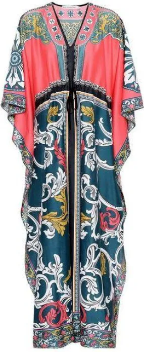 'Asso' Printed Maxi Kaftan-Dress