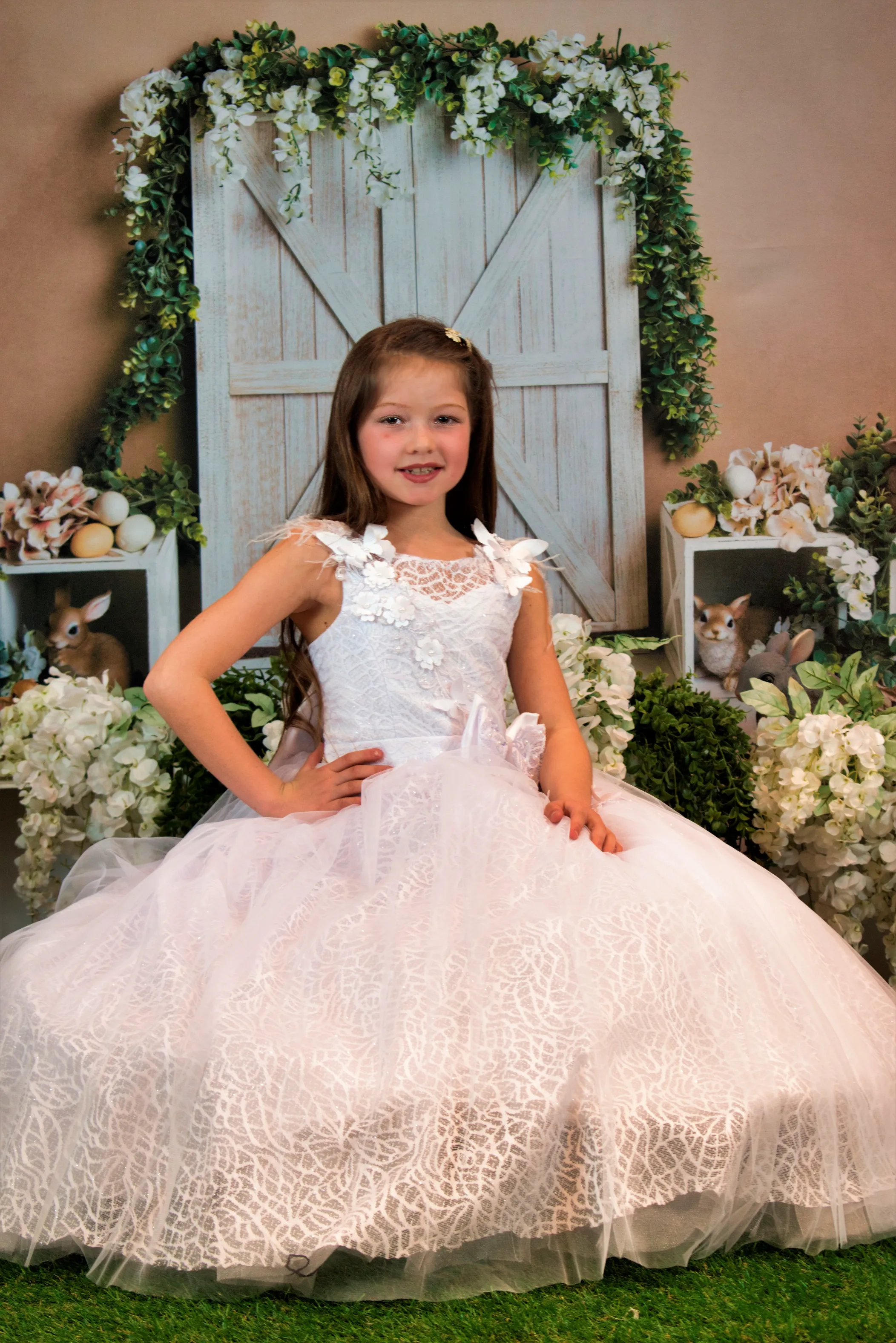 Butterly Princess Girls Formal Dress