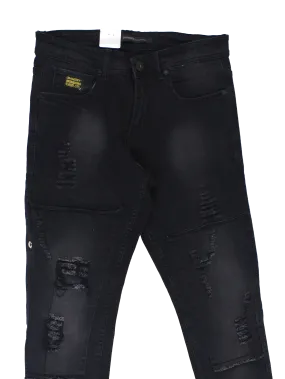 CHAMIKEY Black Ripped Jeans