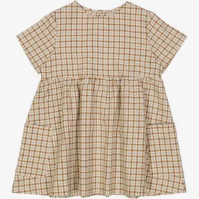 Dress Ayse - golden dove check