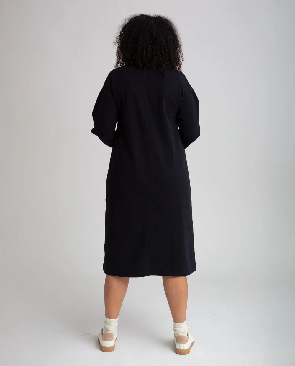 Mavis Organic Cotton Dress In Black